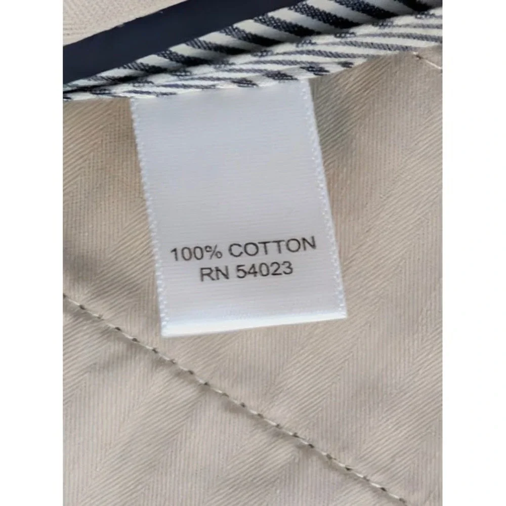 Banana Republic Gavin Chino Pants Men 35x32 (Fits 36x32) Tan Straight Leg Cotton